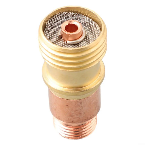 Brass TIG Torch Collet Body For Stubby Gas Lens Connector, Pro Grade Welding Part With Superior Heat Resistance And Optimized Gas Flow For Smooth, Consistent Welds And Easy Setup, 2.4mm
