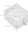 Lockable Button Protector Cover For Push Button Switches And Wall Switches Misoperation Shield, clear 10.7x7.3x4.6cm plastic