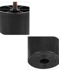4 Pcs Screw On Furniture Levelers with Adjustable Feet Risers for Sofas, Beds, and Tables, non-slip rubber base detail