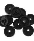 Heavy Duty Fitness Equipment Roller Set For Gym Pulley Systems Universal Replacement Pulleys black plastic, ten pack