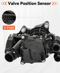 Valve Position Sensor with 5 pins included, designed for engine management in performance upgrades and replacements.