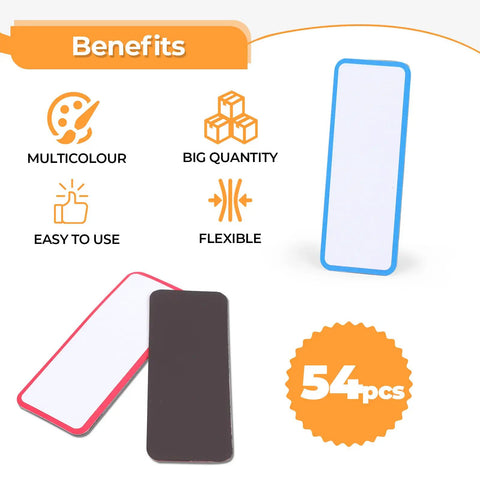Kickstart Your Everyday Workflow With These Fifty Four Strong Magnetic Dry Erase Labels And Reusable Colorful Name Tags That Offer A Slick Slide On Any Metal Surface