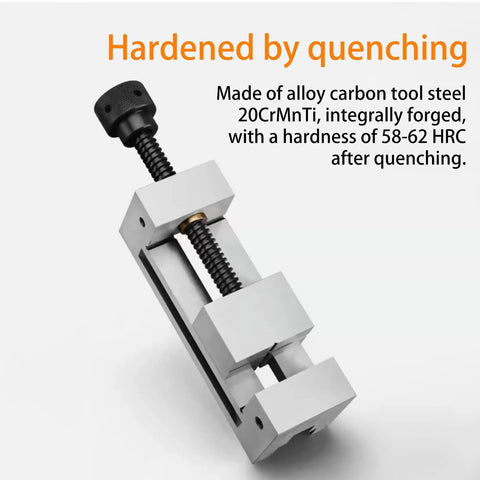 Heavy Duty Precision Milling Machine Vise With Badass Jaw Grip For Cnc Machining And Precision Grinding, alloy steel construction.