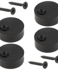 Four Piece Barn Door Stopper Set For Top Track Adjustable Anti Jump Pads For Sliding Barn Door Hardware In Black Finish
