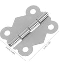 Vintage Butterfly Hinges For Cabinet Doors With Replacement Screws Silver Iron Small Decorative Hinges Featuring Retro Lace Craftsmanship