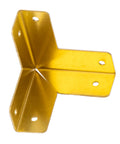 Top Shelf Solid Brass Corner Protectors Set Of Four With Slick Antiqued Finish For Furniture Edges Jewelry Boxes And Storage Cases, 22mm guard angle