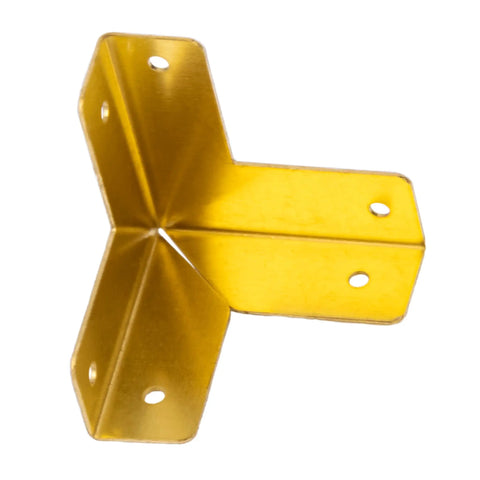 Top Shelf Solid Brass Corner Protectors Set Of Four With Slick Antiqued Finish For Furniture Edges Jewelry Boxes And Storage Cases, 22mm guard angle