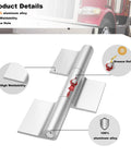 4 Pack 9 Inch Greaseable Weld On Trailer Door Hinges for Ramp Gates, Heavy Duty Aluminum Hinges with Grease Fittings, Truck Utility Trailer Gate Replacement Parts, 100% aluminum alloy