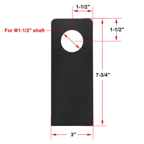 Two Pack Weld On Trailer Ramp Gate Hinge Holder Bracket For Dump Trailers Fits One And A Half Inch Shaft Made From Low Carbon Steel