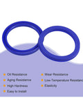 Premium 45mm Polyurethane Hydraulic Oil Seal Ring Y Type For Cylinder Piston Sealing Gasket O Ring Washer ID 45mm Dust Proof Dirt Guard Fits Industrial Machinery Repair Easy Snap Install 2 Pcs Durable Wear Resistant Part That Works Like A Charm. blue polyurethane Y type seal rings, 45mm ID