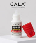 Pro Quick Dry Nail Glue For False Nails And Tips That Delivers A Strong Hold For Nail Art Repairs And Long Lasting Wear bottle with red cap