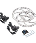 Built Tough Front And Rear Disc Brake Kit With Two Heavy Duty Aluminum Alloy Calipers And Precision Rotors, 160mm, complete set.