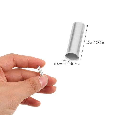 600 Piece Wire Ferrules Kit With 7 Sizes Copper Crimp Connectors Non Insulated Silver End Sleeves Terminals For Industrial Control Panels And Distribution Boxes Easy Integration And Setup, 0.4cm x 1.2cm ferrule