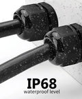 Pro Grade 33 Pack Adjustable Nylon PA66 Cable Glands Waterproof Heavy Duty Cord Grip Strain Relief Fittings For 3 To 18 Millimeter Cables