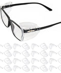 Slip On Clear Side Shields For Prescription Glasses, Soft TPU Cushioned Eyewear Protectors That Shield Eyes From Wind, Debris, And Dust