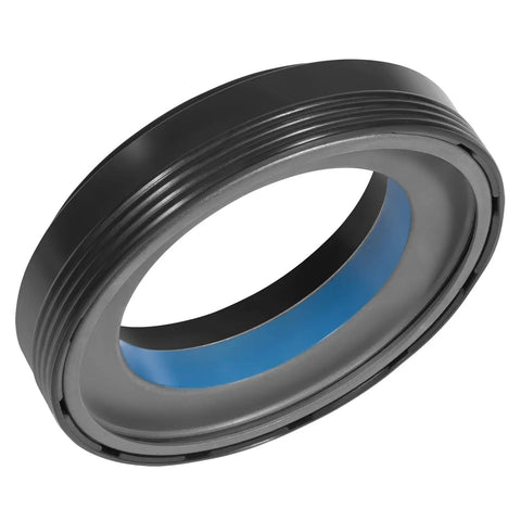 Straight Shot Heavy Duty Front Axle Vacuum Knuckle And Tube Seal Kit For 1998 To 2004 Ford F250 F350 F450 F550 Excursion Dana Fifty Sixty close-up view of oil seal.