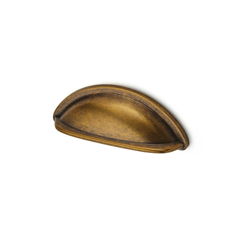10 Pack 3 Inch Drawer Pulls In Vintage Antique Brass Finish For Cabinets And Drawers Kitchen Cup Pulls And Knobs With 3 Inch Hole Center Vintage Style