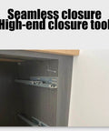 Wardrobe Closing Clips For Cabinets And Woodworking Projects 18mm Board Clamp Tools Adjustable Closing Clips Set shown installed