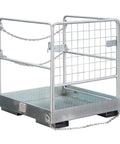 Heavy Duty Forklift Safety Cage And Man Basket With 1150 Lb Capacity Built Different Rock Solid Rig For Indoor Or Outdoor zinc coated mesh panels with foldable frame
