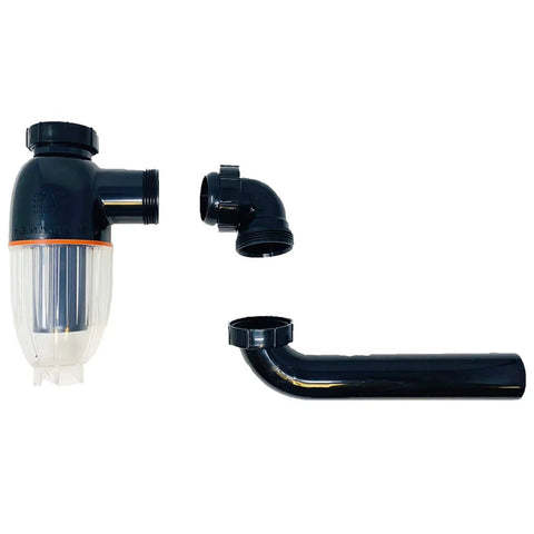 No Mess Money Saving P Trap 2 Pack In Black And Transparent Easy To Install Under Sink Plumbing Upgrade components display