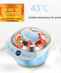 Fully Automatic Yogurt Maker With Stainless Steel Inner Tank And Precision Heating Delivers No Sweat Fresh Dairy Creations Daily. Temperature display and swirling motion.
