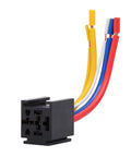 Two Pack 12V 80A Heavy Duty SPDT Car Relay With Harness And Socket Kit 5 Pin On Off Normally Open 5 Wire Automotive Relay close-up