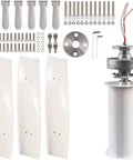 Heavy Duty Vertical Axis Wind Turbine Generator 20kW With Permanent Magnet Maglev Tech Multi Voltage 12V 24V 48V 220V Includes Charge Controller parts