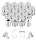 Standoff Screws For Acrylic Signs Three Quarters By One Inch Stainless Steel Wall Mount Hardware Silver 20 Pack