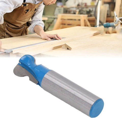 Premium Tungsten Carbide Woodworking Router Bit Trim For Mortising Grooving 1/2 Inch Shank being used for precise trimming in woodworking.
