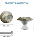 2 Pack Stainless Steel Round Cabinet Knobs With Screws For Modern Kitchen Drawer Hardware Built To Last And Swamp Egret Inspired Drawer Pulls