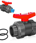 1 Inch UPVC Ball Valve True Union Full Flow PVC SCH 80 Shut Off For Irrigation Pool And Venting Systems Double Union With EPDM O Rings