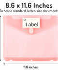 10 Pack Heavyweight Binder Pockets With Tight Closures Side Loading For 3 Ring Binders Built To Last Pro Grade Plastic Pink