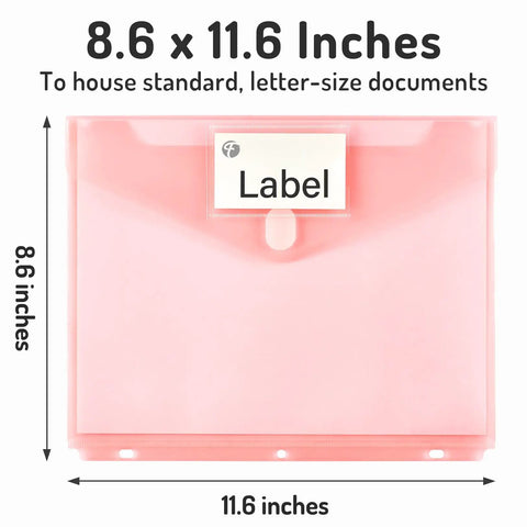 10 Pack Heavyweight Binder Pockets With Tight Closures Side Loading For 3 Ring Binders Built To Last Pro Grade Plastic Pink