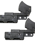 Hella Durable Two Pack On Off Rocker Switch Replacement Kit Compatible With Workshop Gear And Skil Hardware, black switches.