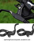 Pair Of Lightweight Aluminum Alloy Road Bike Brake Levers For 31.8mm Handlebars Black Durable And Sturdy With Smooth Braking