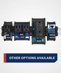 IMACP02 Duplex Three Prong Modular Outlet DIN Rail Mount AC Receptacle Black for 120V 15A NEMA 5 15P in electrical panels