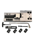 Heavy Duty Cnc Workbench Vise Rock Solid Clamping Fixture For Industrial Grinding And Precision Milling Shops Total Game Changer That Locks Parts Tight Every Day, showing components and adjustment tools.