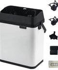 Electric Portafilter Knock Box Cleaner showing motorized cleaning station with detachable accessories for easy use.