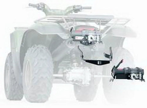Heavy Duty Winch Mount Kit For Honda FourTrax Rincon ATVs Black Bolt In No Cutting Fit Field Tested To Full Winch Capacity installation