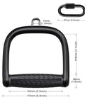 D Handle For Cable Machines Built Tough Aluminum Grip With Non Slip Surface 360 Degree Swivel For Smooth Stable Workouts