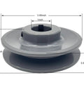 Cast Iron V Belt Pulley Built Tough, 1 Inch Bore, 3.95 Inch Outer Diameter, 1 Groove For A AX B BX 4L 5L Belts, Motor Pulley Sprocket, Static Balanced, Rust Resistant Finish, Includes 2 Screws