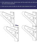 Assembly guide for A Badass Skateboard Wall Mount Rack To Keep Your Boards Off The Floor With Adjustable Layers Grabbing Three Decks Securely, showing rack parts.