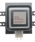 Premium Magnetron Replacement Part Model 10QBP0230 for Microwave Ovens, OEM Style, front view showing high voltage warning label.