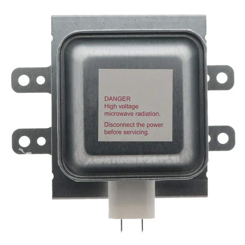 Premium Magnetron Replacement Part Model 10QBP0230 for Microwave Ovens, OEM Style, front view showing high voltage warning label.