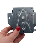 Back view of W10185976 Clothes Dryer Timer Replacement 230VAC 60Hz Model Specific Not Universal Black 8 Terminals