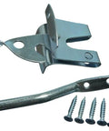 Pro Grade 100 Pack Steel Gate Latch Catches Zinc Plated Rust Proof 50mm Heavy Duty hardware with latch and screws.