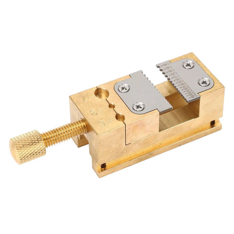 Hassle Free Copper Watch Repair Vise Clamp With Lock Tight Mini Bench Vice Grips For Watchmakers And Jewelers Featuring Smooth Tube And Flat Clamps For Quick Diy Workshop Assembly Projects, compact design with precision jaws.