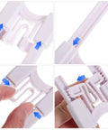 U Shaped Adjustable Cabinet Locks 15 Pack With Tool Free Installation, ABS plastic close-up showing adjustment mechanism.
