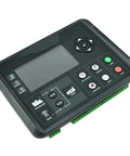 Generator Controller With LCD Display Panel For Genset Parameters Monitoring Multi Model DC60D DC62D DC60DR DC62DR Easy Install 1 Piece Genset Monitor, black LCD controller with start stop buttons