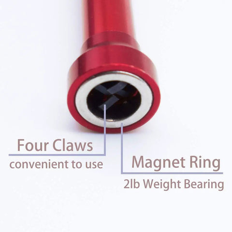 Flexible Claw Magnetic Pickup Tool With 28 Inch Reach, 4-Finger Grabber Claw, Rust-Resistant Spring, 2-In-1 Magnetic Grabber For Reaching Tight Spaces And Grabbing Small Lost Items